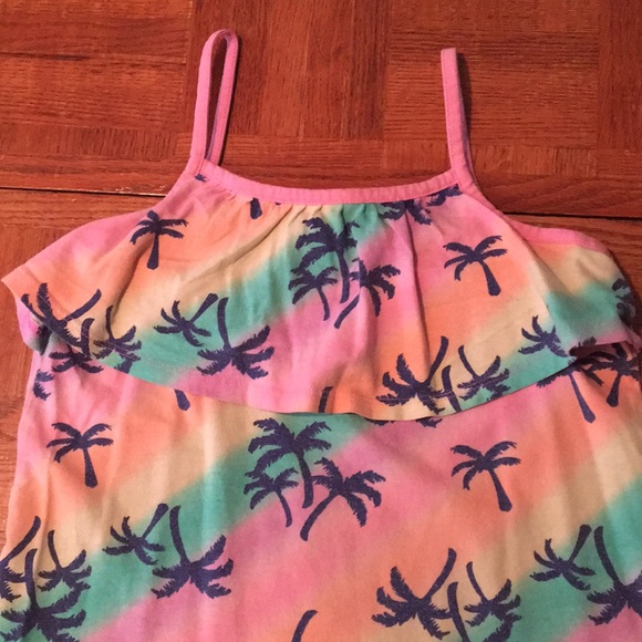 Fluorescent Dyed Palm Tree Tank Top - Picture 2 of 5